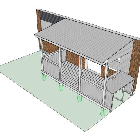 Ny veranda p framsidan Ny veranda p framsidan
