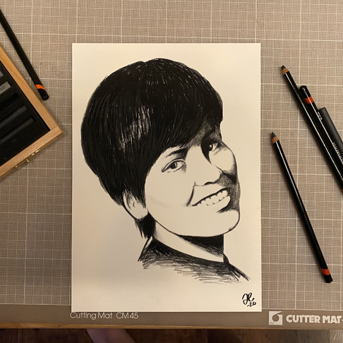 Portrtt av kompis mamma Portrtt av kompis mamma