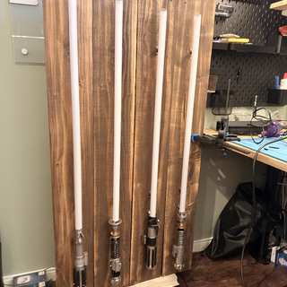 The lightsabers are done!